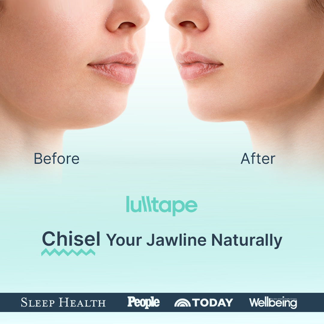 LullTape™ Mouth Tape Sleep Strips — Hypoallergenic, CPAP & Beard Compatible, 2 Shapes (H + I), 30 Count